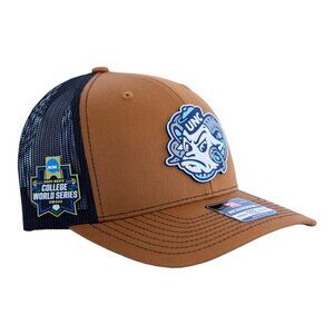 North Carolina Tar Heels 2024 Men's College World Series 3D Snapback Trucker Hat